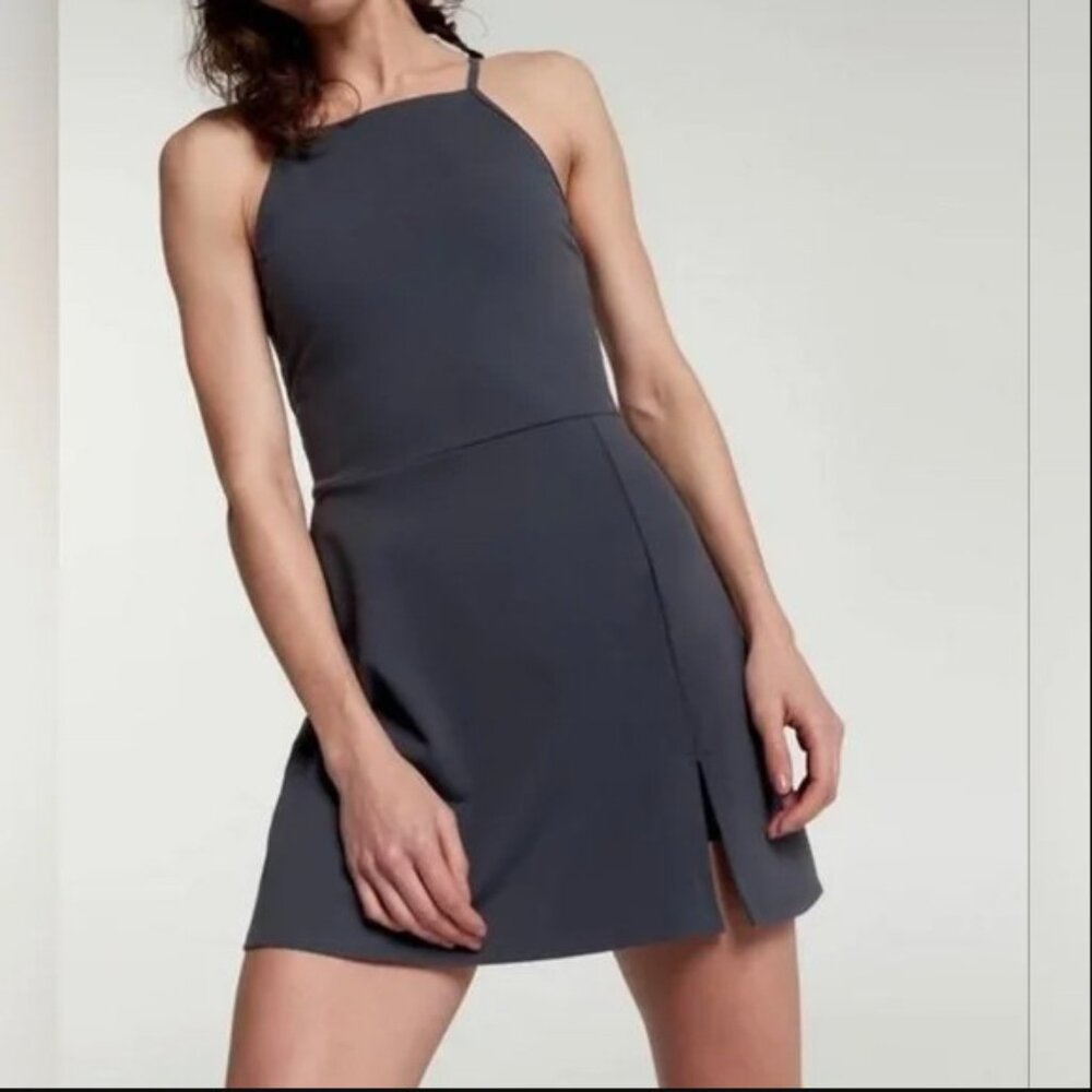 Women's Charcoal Halter Mini Dress